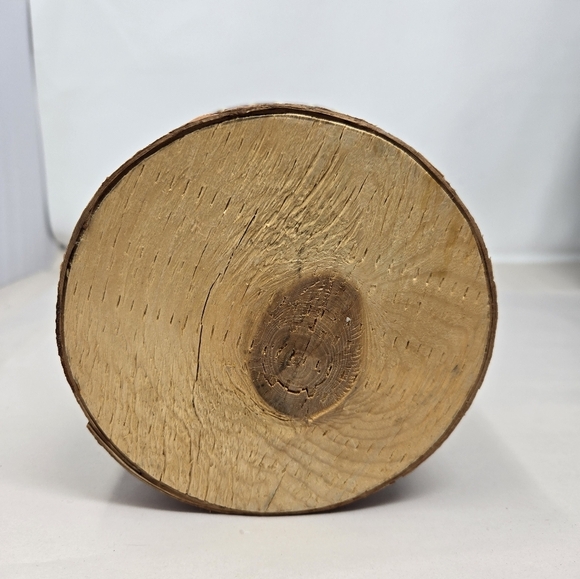 Handmade Birchbark Basket Primitive Look Stitched Laced Together Natural Nature - Picture 8 of 12